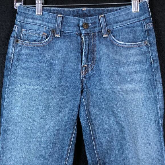 Citizens Of Humanity Women Jeans Blue Bridgitte 014 Low Rise Straight Stretch 24 - Picture 2 of 13